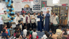 Penyaluran Bantuan Untuk Pengungsi Palestina di Sekolah Quran Soekarno-Hatta, Kilis, Turkiye