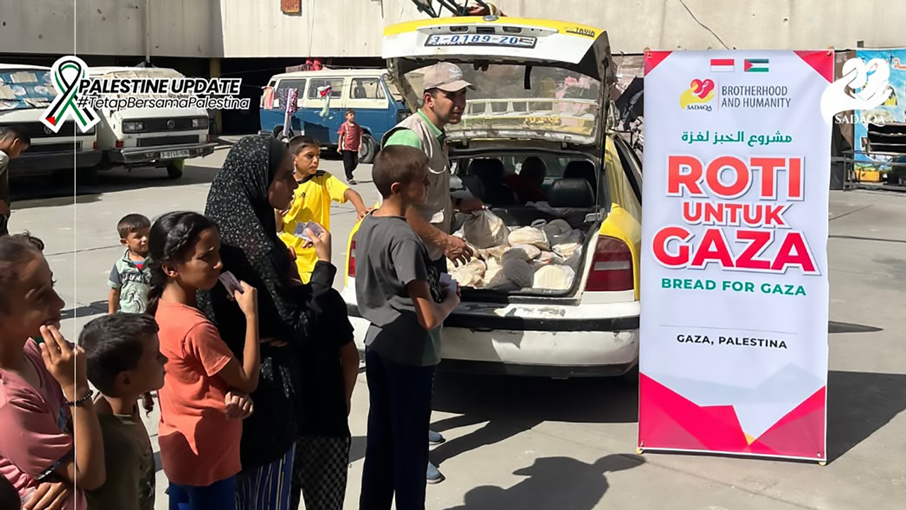 Alhamdulillah: Lebih dari 6000 Warga Gaza City Telah Menerima Manfaat dari RUMAH ROTI SADAQA