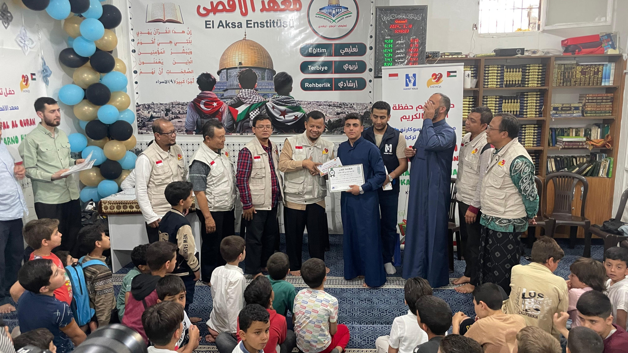Bantuan Untuk Pengungsi Palestina di Sekolah Quran Soekarno-Hatta